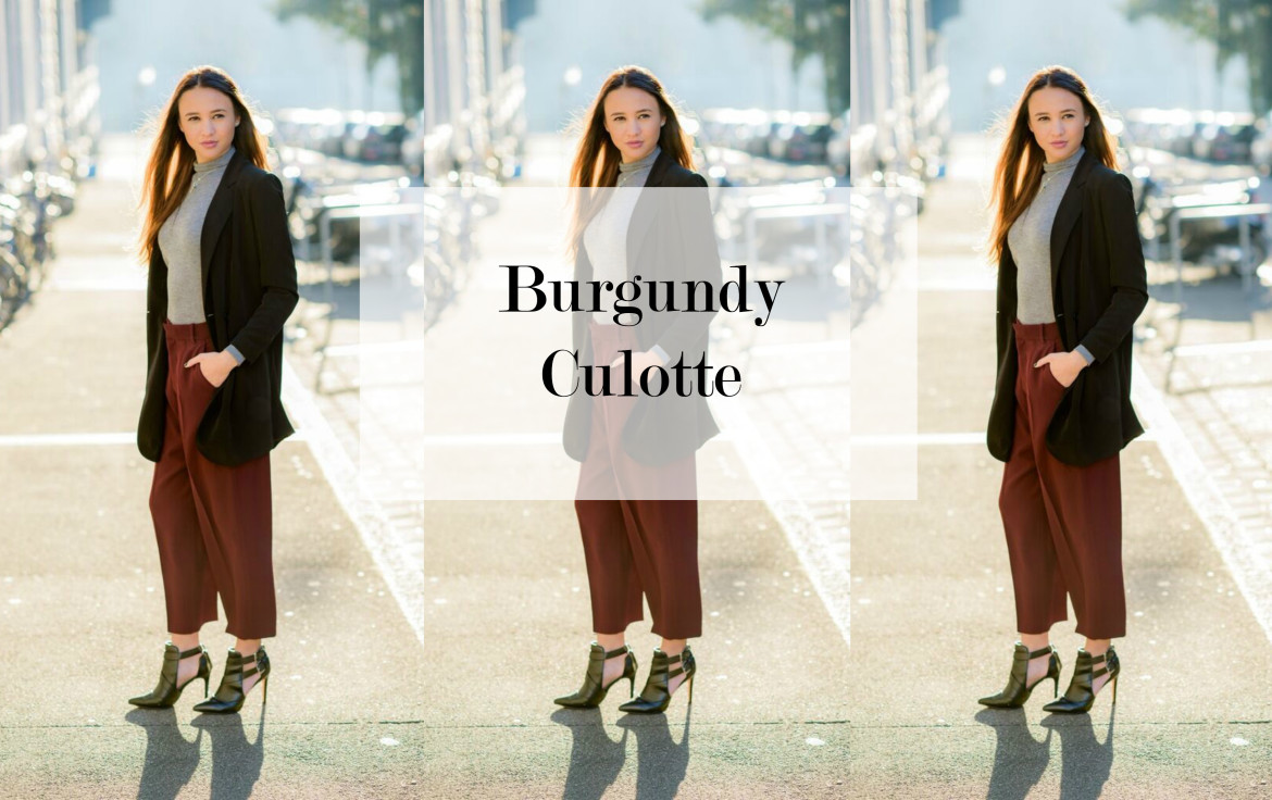 Burgundy Culotte